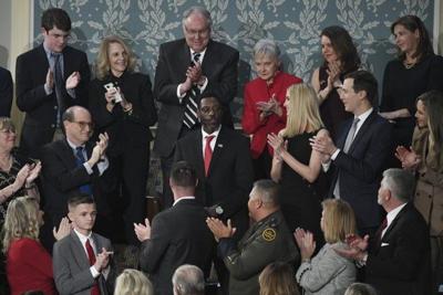 Tony Rankin being recognized at SOTU